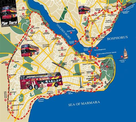 Printable Map Istanbul